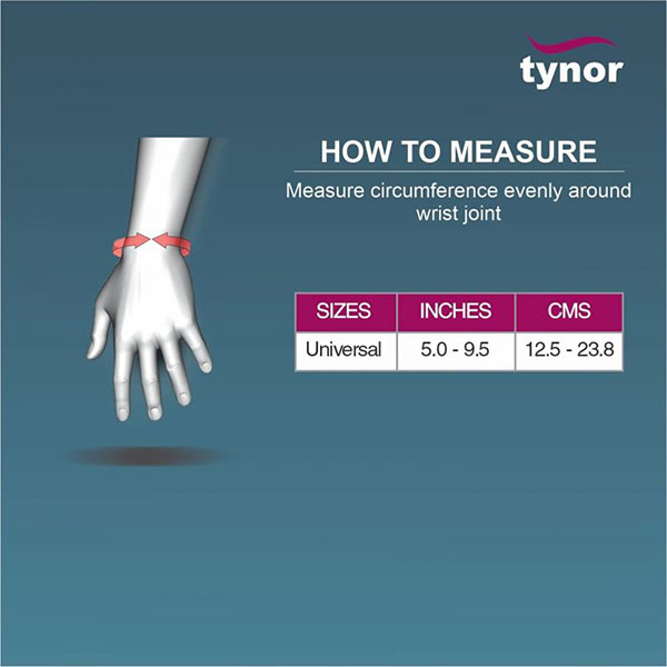 Tynor Wrist Wrap With Thumb Neoprene