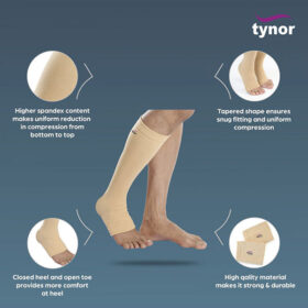Tynor Medical Compression Stockings Below Knee Classic